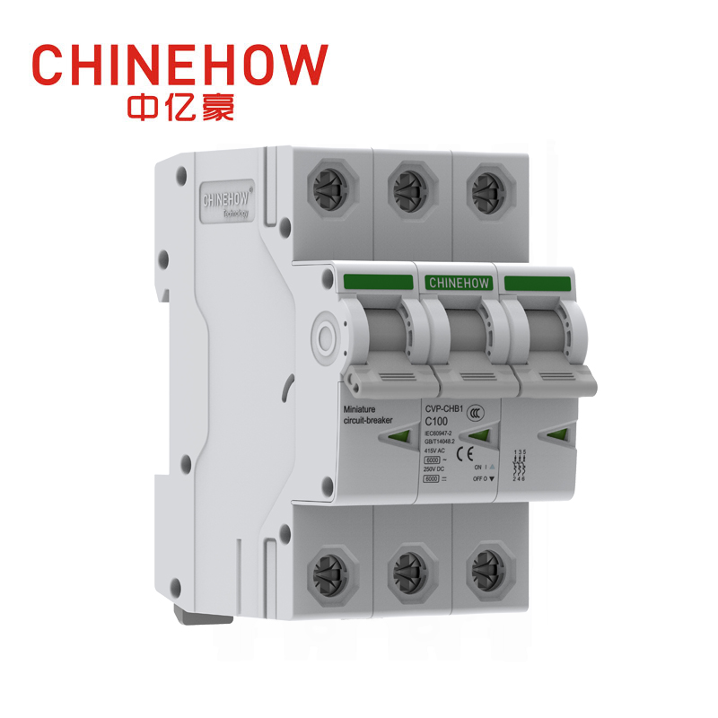 Disyuntor miniatura blanco IEC 3P serie CVP-CHB1